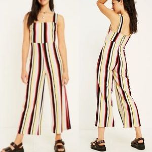 Urban Outfitters Delaney Rainbow Stripe Jumpsuit S